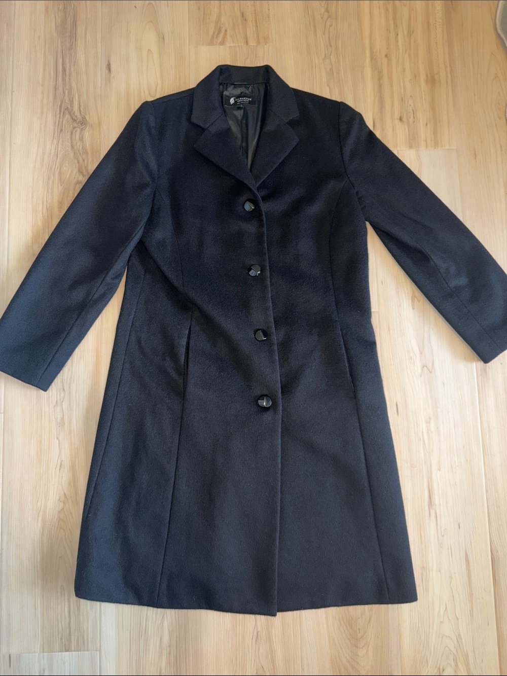 Women's Cashmere Boutique Knee Length Coat Overcoat Topcoat in 100% Pure Cashmer